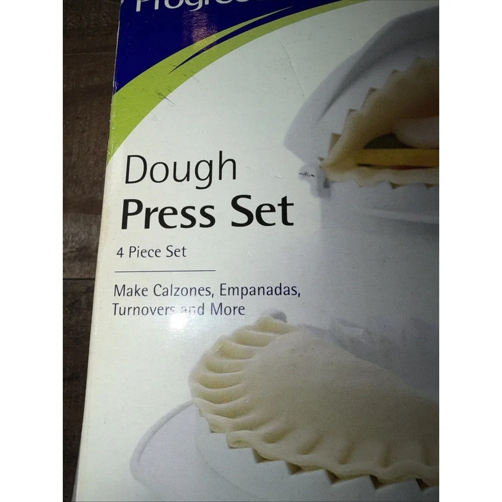 Progressive Dough Press 4 Piece Set Beveled Edge For Calzones Empanadas Dumpling